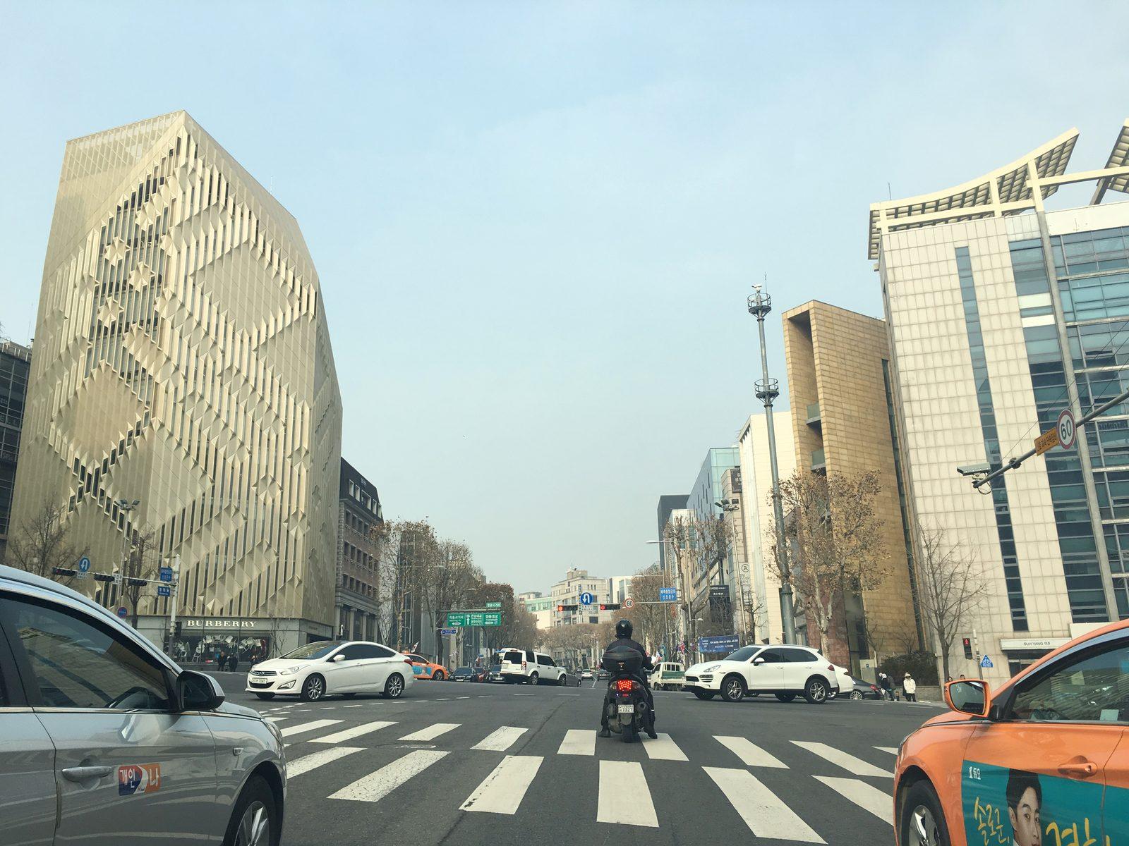 Cheongdam Fashion Street, Seoul — a Crash Landing on You filming location (location photo, not a drama still)