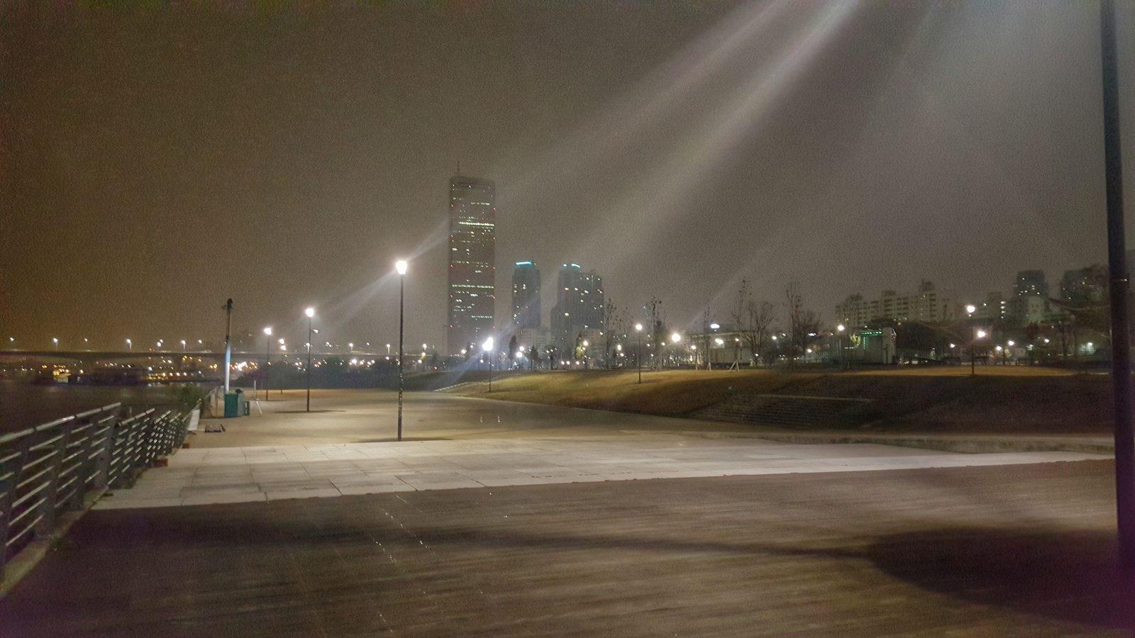 Yeouido Hangang Park at night, Seoul — a Love Like a K-Drama filming location (location photo, not a drama still)