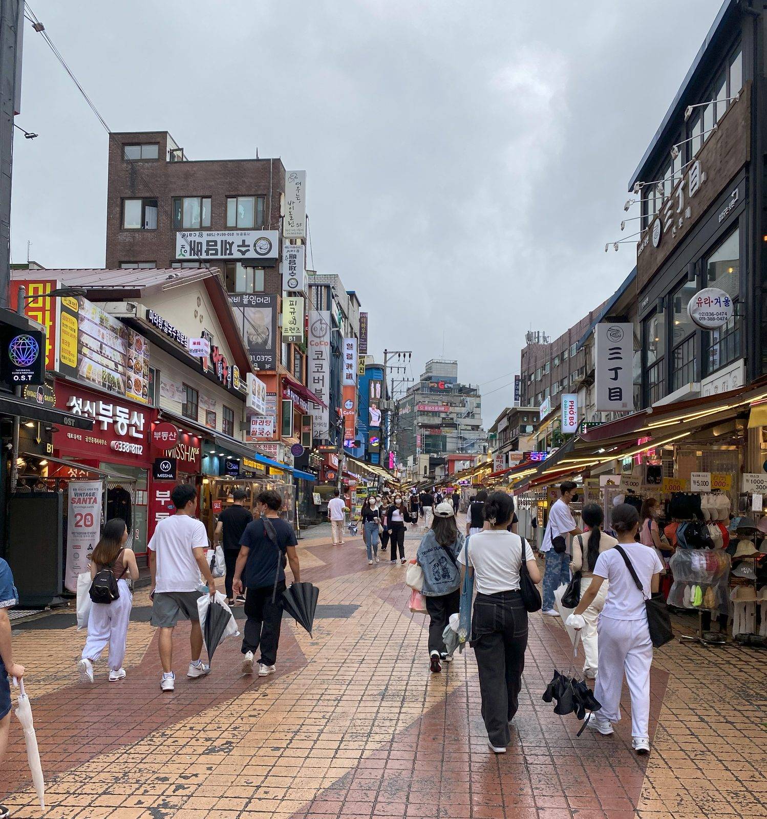 Hongdae street, Seoul (location photo, not a film still)