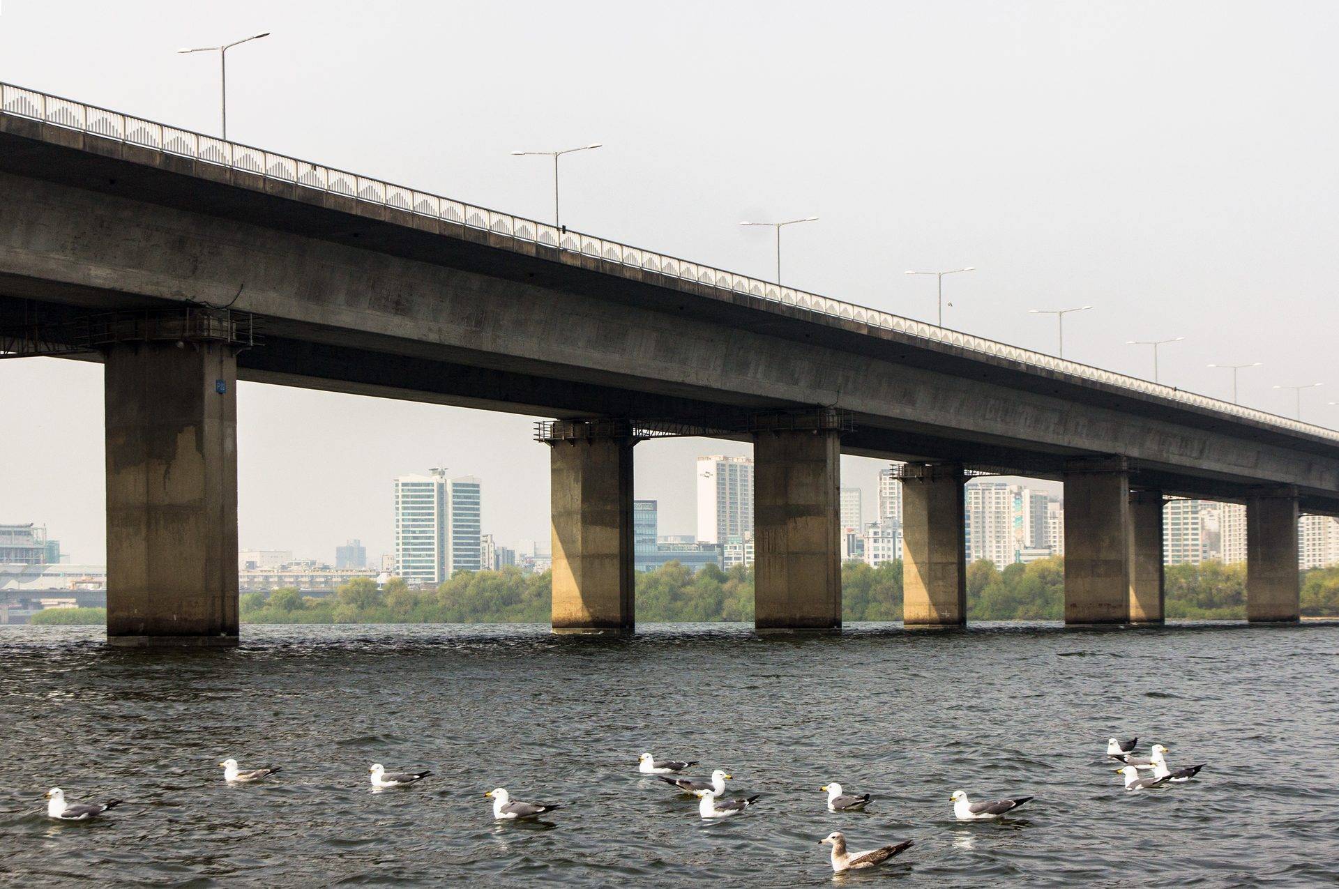 Seogang Bridge over the Han River, Seoul (location photo, not a drama still)